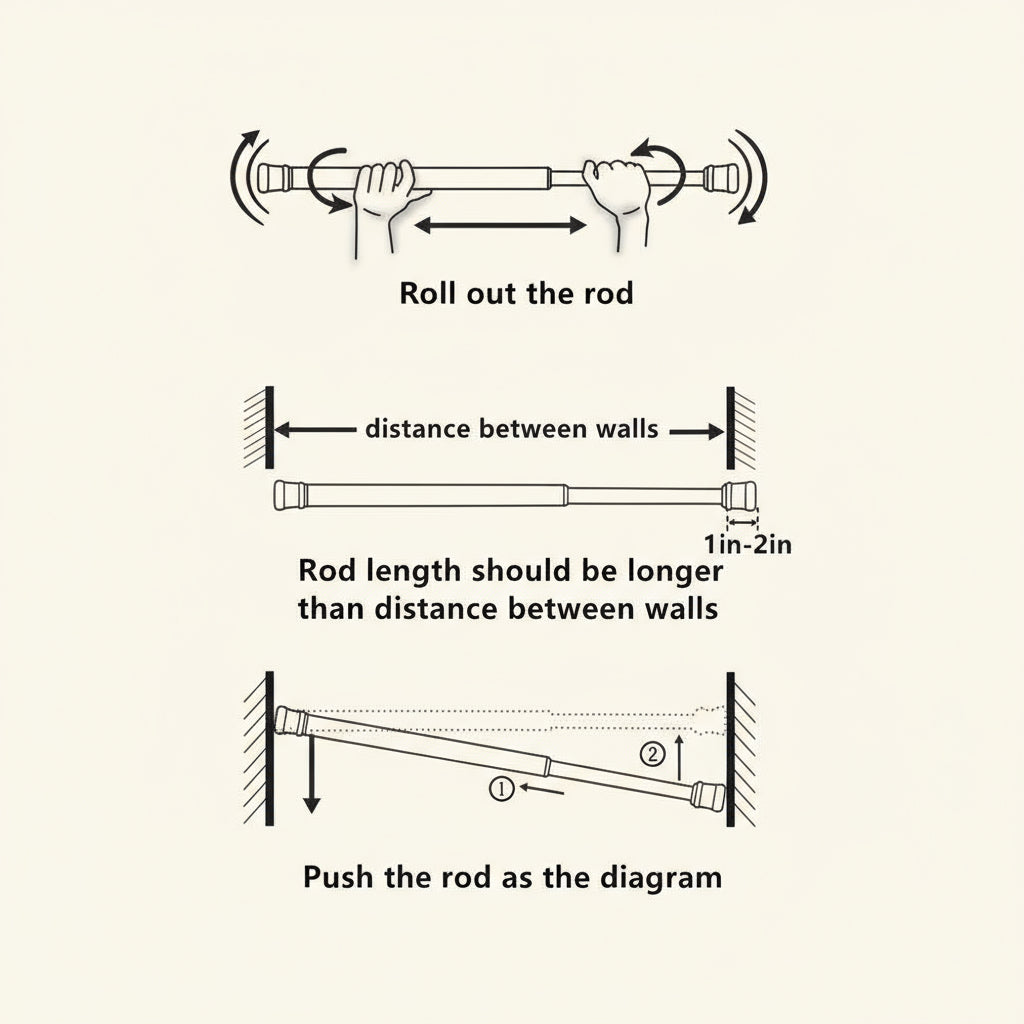 Drill-Free Multifunctional Adjustable Rod