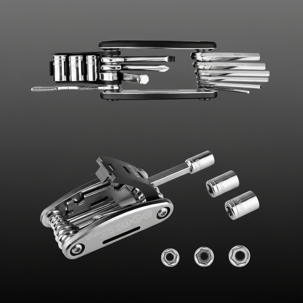 16 IN 1 Multi-Purpose Key Spoke Wrench Repair Tool Kit